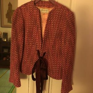 Vintage Harrods of London pink tweed jacket